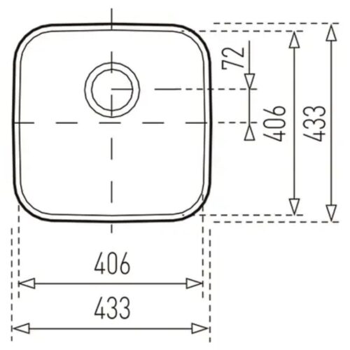 Kích thước chậu rửa bát Teka BE 40.40 (18)