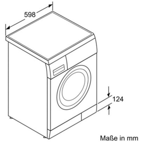 Kích thước máy giặt quần áo Bosch WAS24468ME