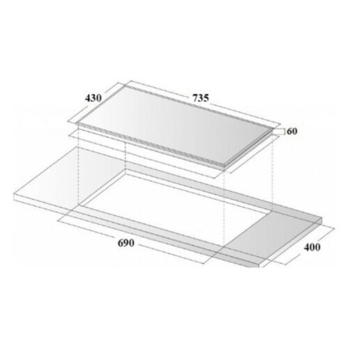 Kích thước bếp điện Eurosun EU-IF268S