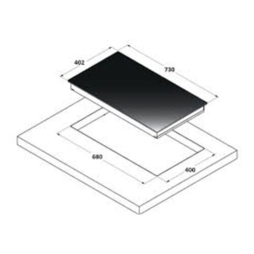 Kích thước bếp điện Faber FB - 2E