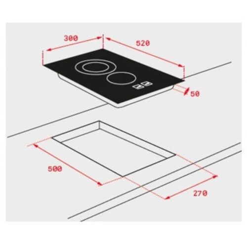 Kích thước của Bếp điện Teka TR 3220