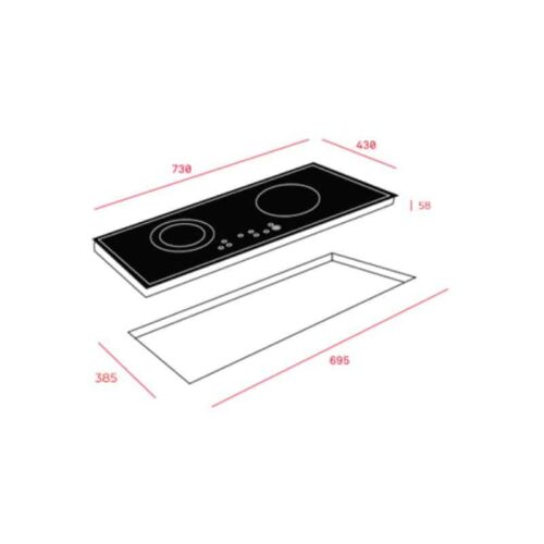 Kích thước của Bếp điện Teka VTCM 703.1