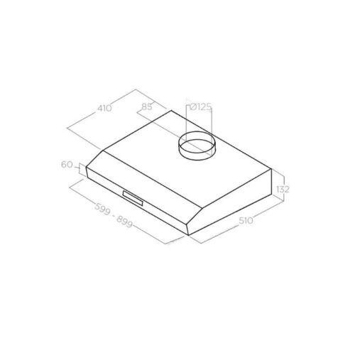 Kích thước máy hút mùi Elica KREA LX IX/F/90