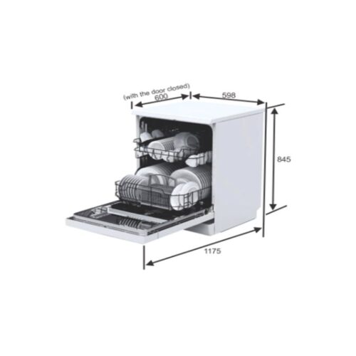 Kích thước máy rửa chén Elica WQP12-7605V