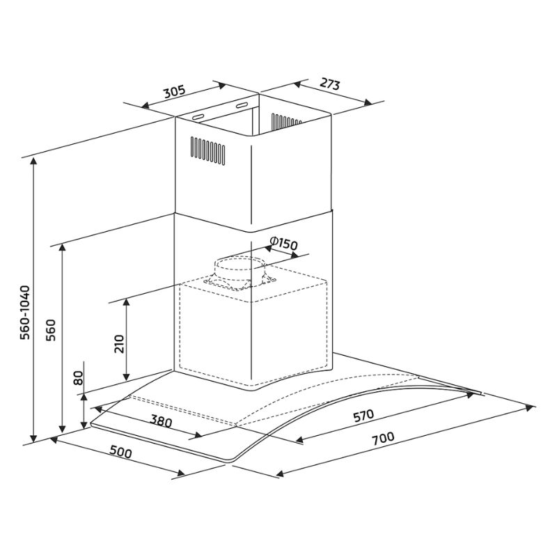 19866 kich thuoc may hut mui ap tuong binova bi 77gm iso 1