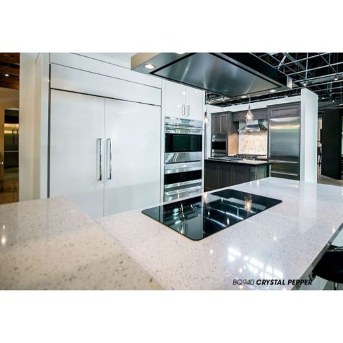Ảnh thực tế đá nhân tạo Vicostone Crystal Pepper BQ940