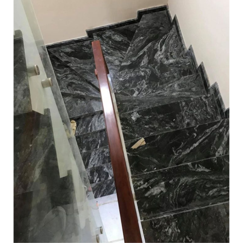 Đá cầu thang bộ Granite black foress