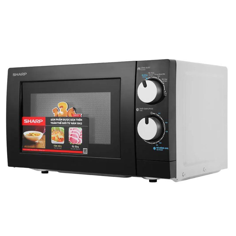 Ảnh lò vi sóng mini 20L Sharp R-208VN-WS Ảnh lò vi sóng mini 20L Sharp R-208VN-WS