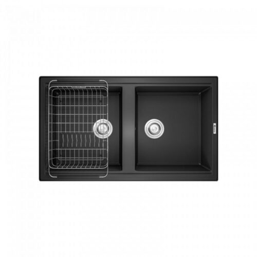 Chậu rửa bát Konox Granite Sink Phoenix Smart 860 Black 6 Chậu rửa bát Konox Granite Sink Phoenix Smart 860 Black