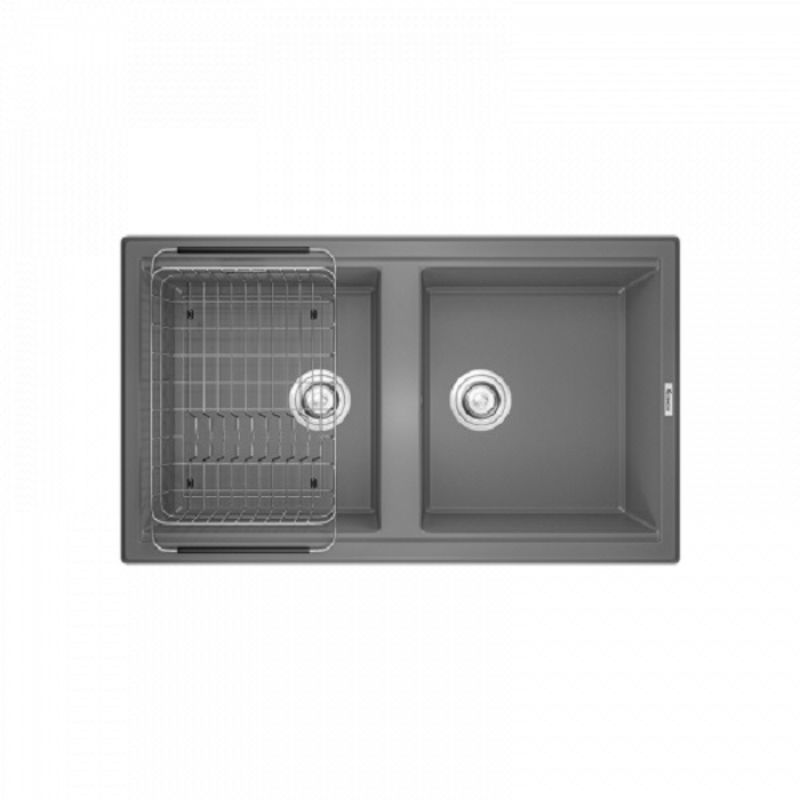 Chậu rửa bát Konox Granite Sink Phoenix Smart 860 Grey Chậu rửa bát Konox Granite Sink Phoenix Smart 860 Grey