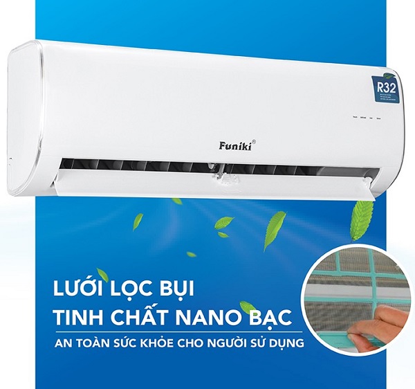 lưới lọc bụi tinh chấ nano của Điều hòa 2 chiều Funiki HSH12TMU