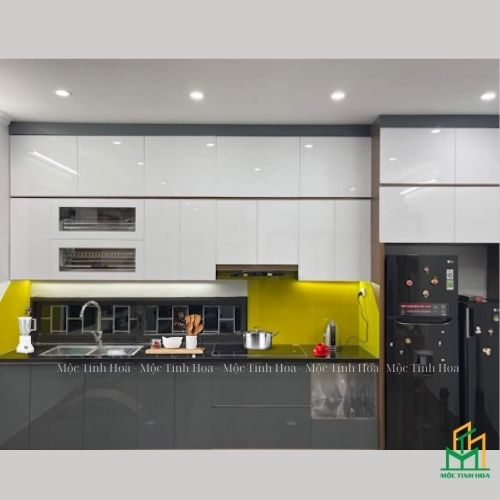 Tủ bếp An Cường AC13 - Tủ bếp chữ i, hiện đại