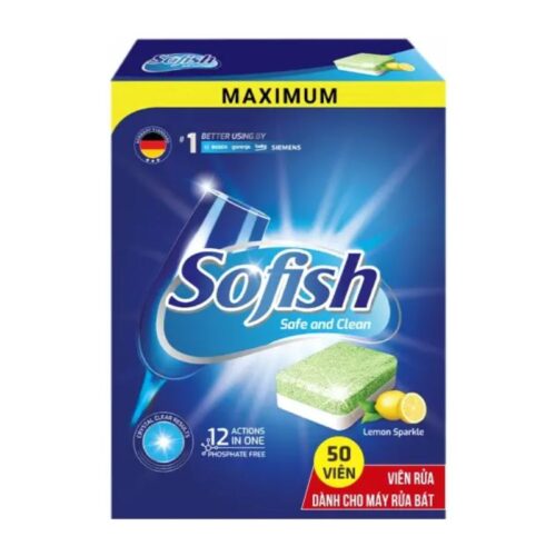 Viên rửa bát Sofish maximum 50 viên