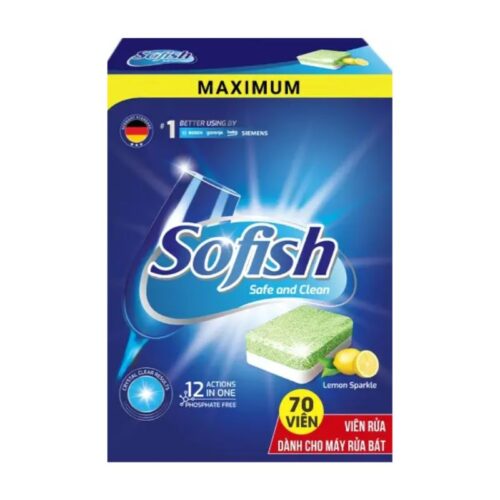 Viên rửa bát Sofish maximum 70 viên