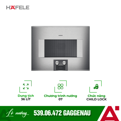 Lò nướng kết hợp vi sóng âm tủ Hafele GAGGENAU 539.06.472