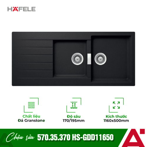 Chậu đá Hafele HS-GDD11650 570.35.370