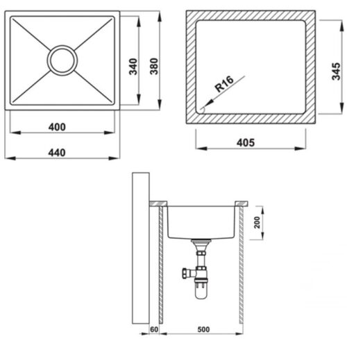 Kich thuoc chau rua bat inox hafele hs20 ssn1s50 567 20 227