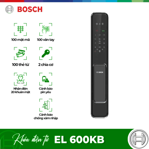 Khóa cửa điện tử Bosch EL 600KB màu đen