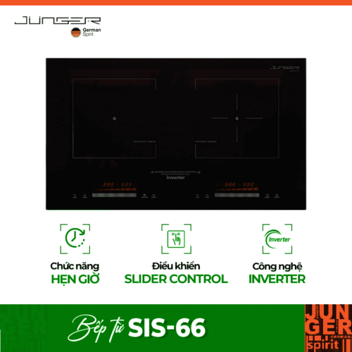 Bếp từ kết hợp hồng ngoại Junger SIS-66 lắp âm
