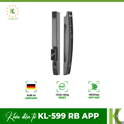 Khóa điện tử Kassler KL-599 RB APP/ Khóa cửa nhôm