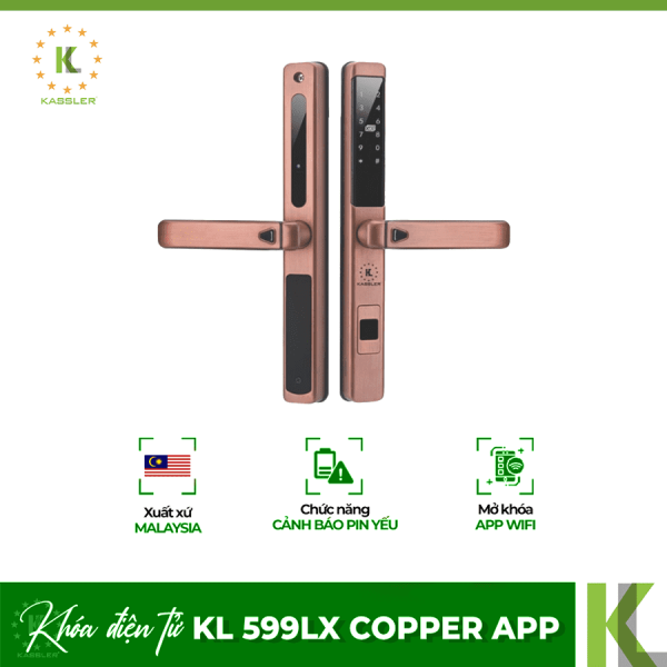 Khóa cửa điện tử Kassler KL 599LX Copper App 3 kl 599lx copper app optimized 600x600 1
