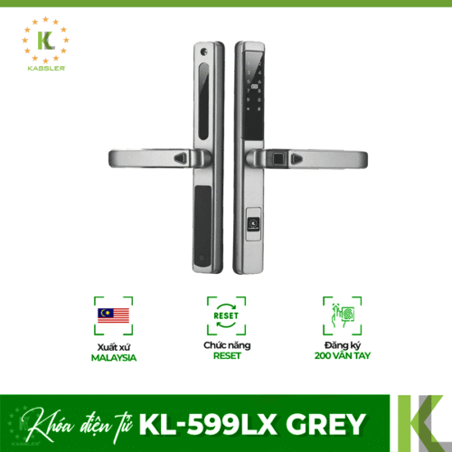 Khóa cửa nhôm Kassler KL-599LX Grey