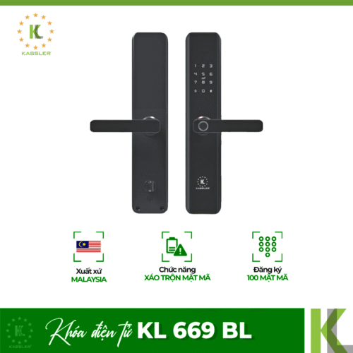 Khóa cửa điện tử Kassler KL 669 BL