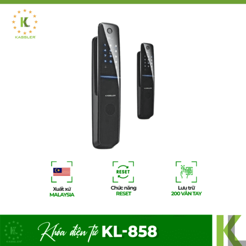 Khóa điện tử Kassler KL - 858/ Khóa vân tay