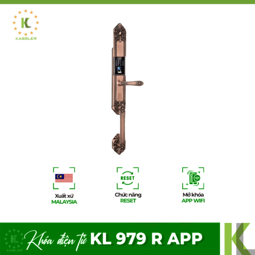 Khóa điện tử Kassler KL 979 R APP/ Khóa vân tay tân cổ