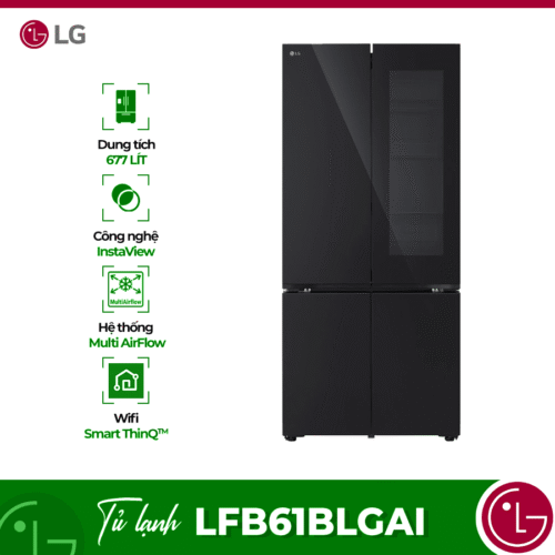 Tủ Lạnh 4 cánh Multi door Inverter 666 Lít LG LFB66BLMI