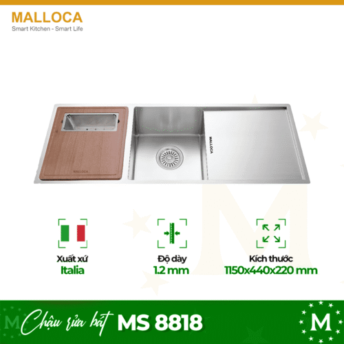 Chậu rửa bát Malloca MS 8818