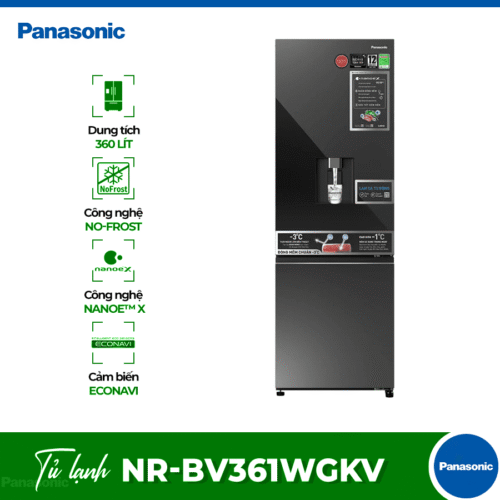 Tủ Lạnh 2 cánh Inverter 325 Lít Panasonic NR-BV361WGKV