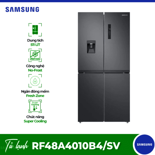 Tủ Lạnh 4 cánh Multi door 488 Lít Samsung RF48A4010B4/SV