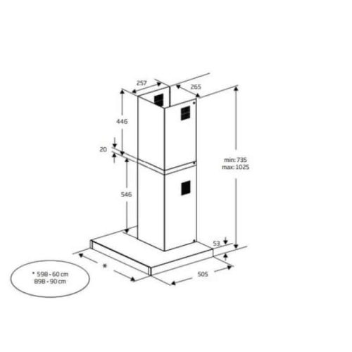 kich thuoc may hut mui gan tuong beko bhcb91622bxh