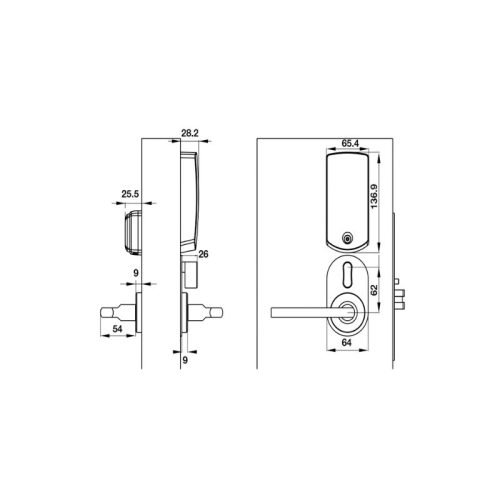 kich thuoc khoa hafele tay l dinl mau inox pl100 912 20 019