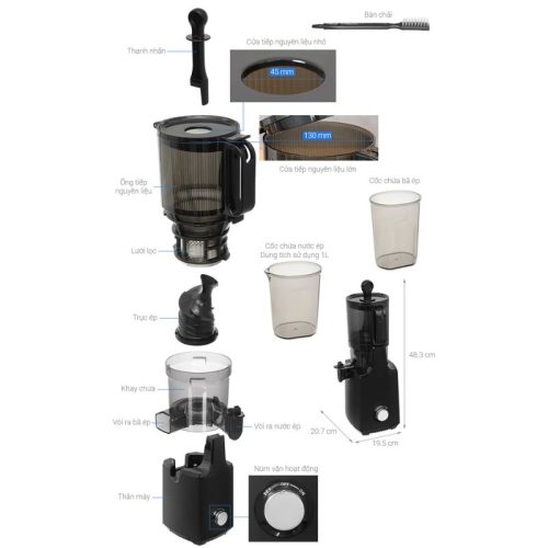 kich thuoc may ep cham hafele 535.43.396