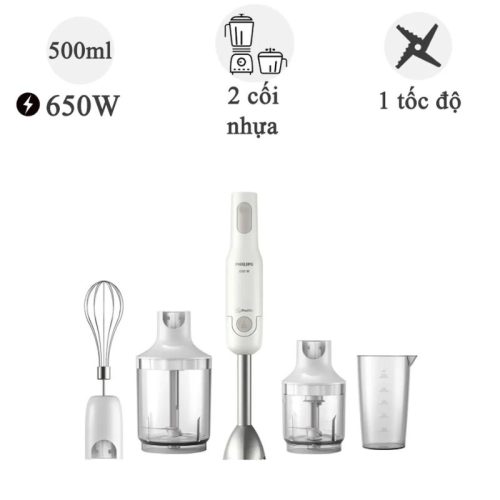 Máy xay sinh tố cầm tay Philips HR2537/00 650W